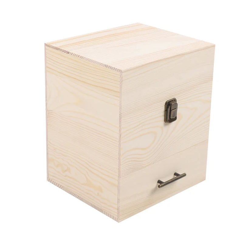 Wood Essential Oil Box 59 Grid Wood Essential Oil Box Essential Oil Packaging Box High Quality 3 Layer Essential Container