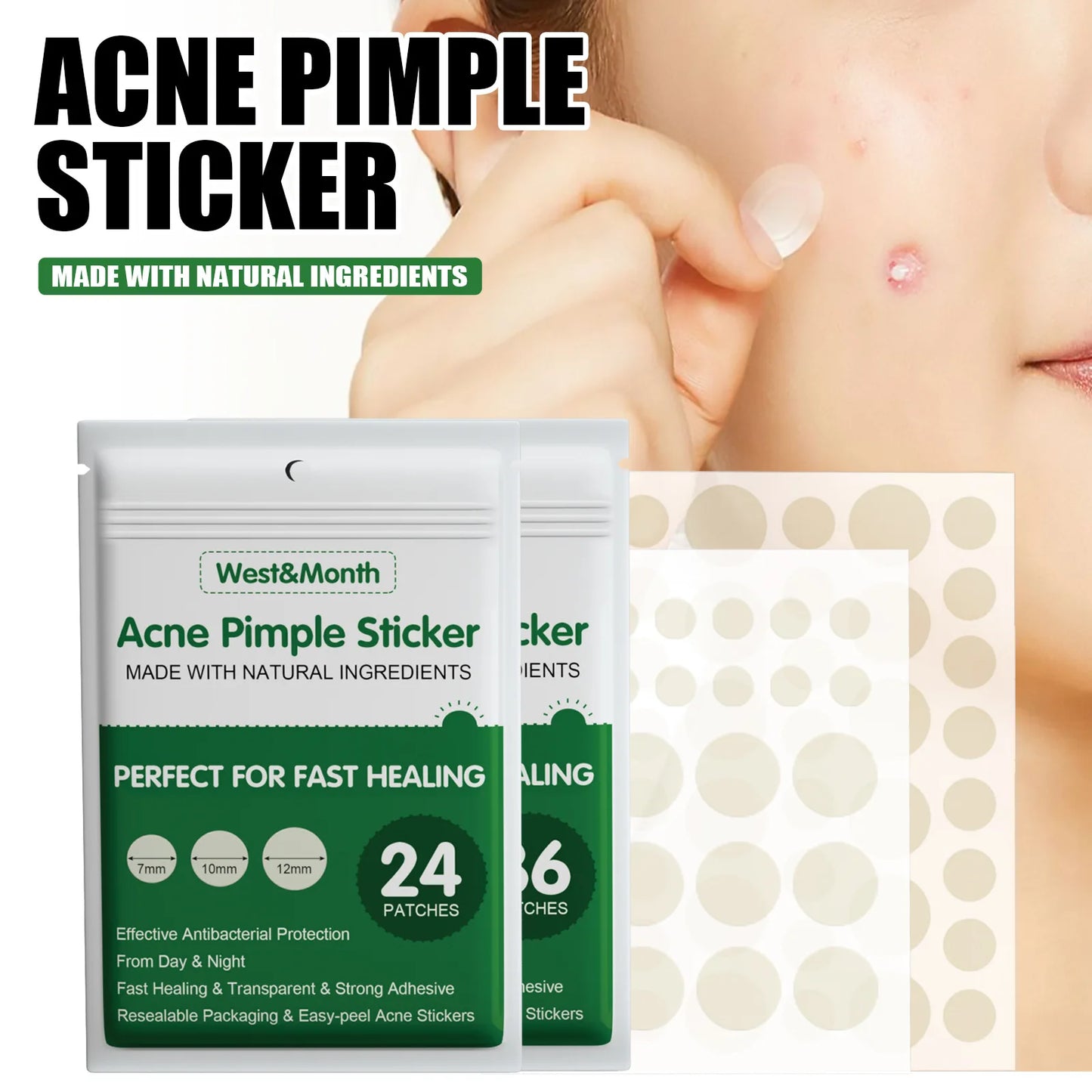 24/36 Patches Invisible Makeup Acne Patch Invisible Makeup Acne Patch - Invisible Makeup for Perfect Skin